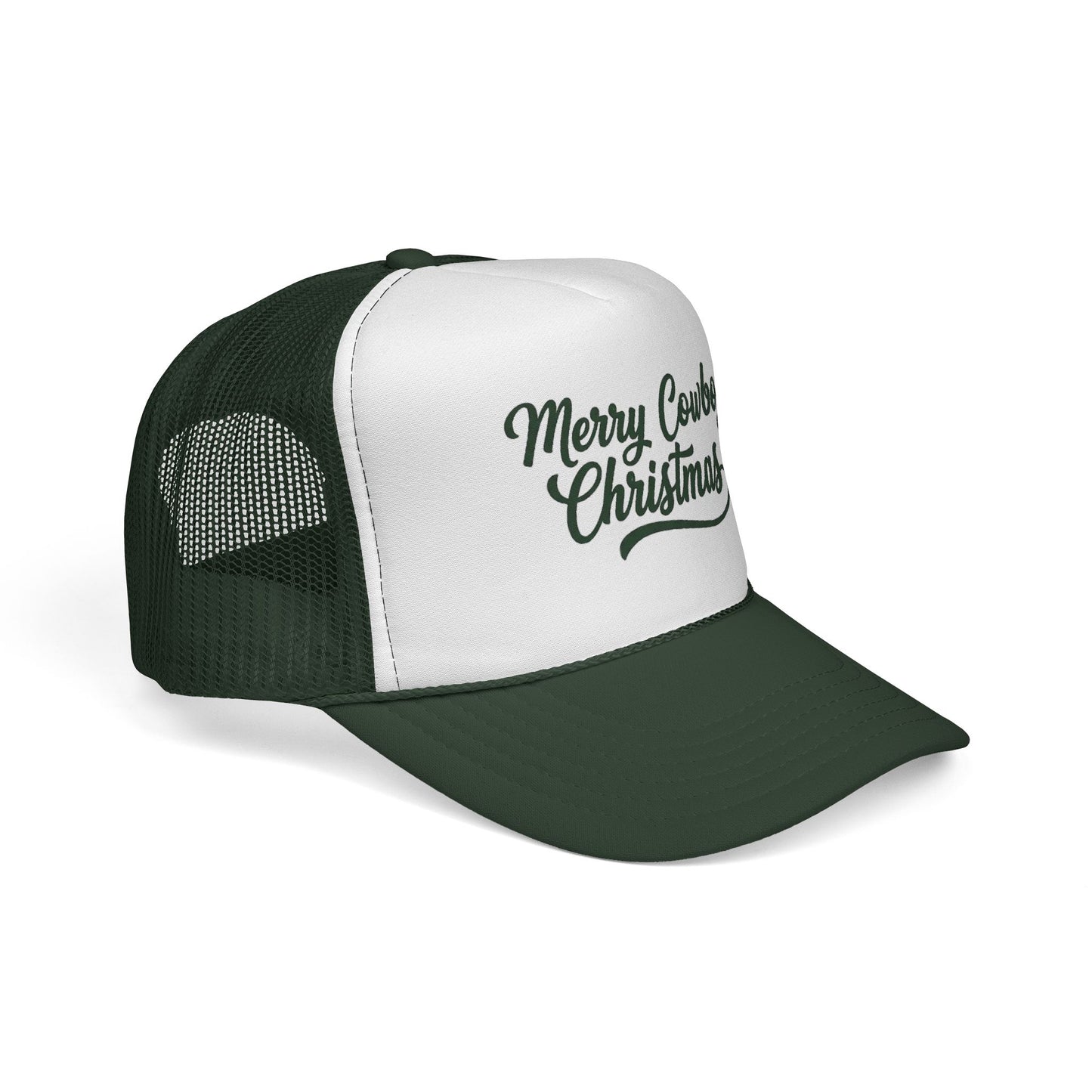 Merry Cowboy Christmas — Forest Green Trucker Hat (Holiday Limited Edition)
