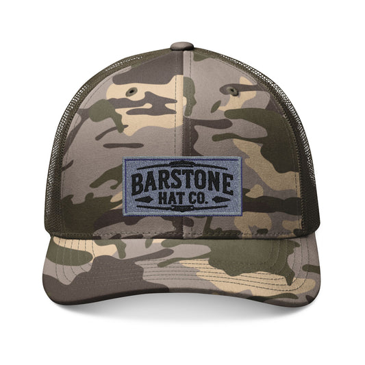 Barstone Hats Co Embroidered Camo Trucker Hat |  Camouflage Snapback