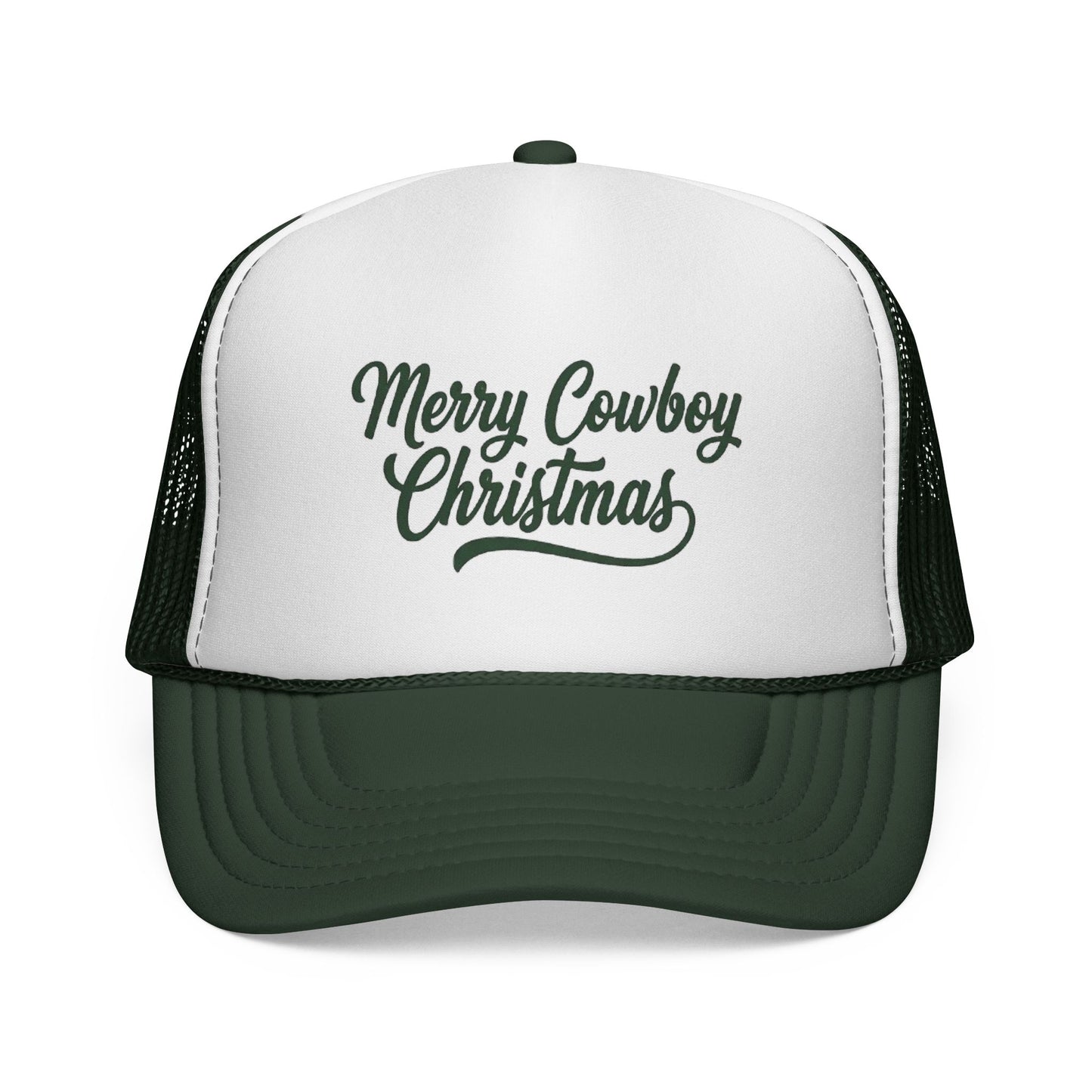 Merry Cowboy Christmas — Forest Green Trucker Hat (Holiday Limited Edition)