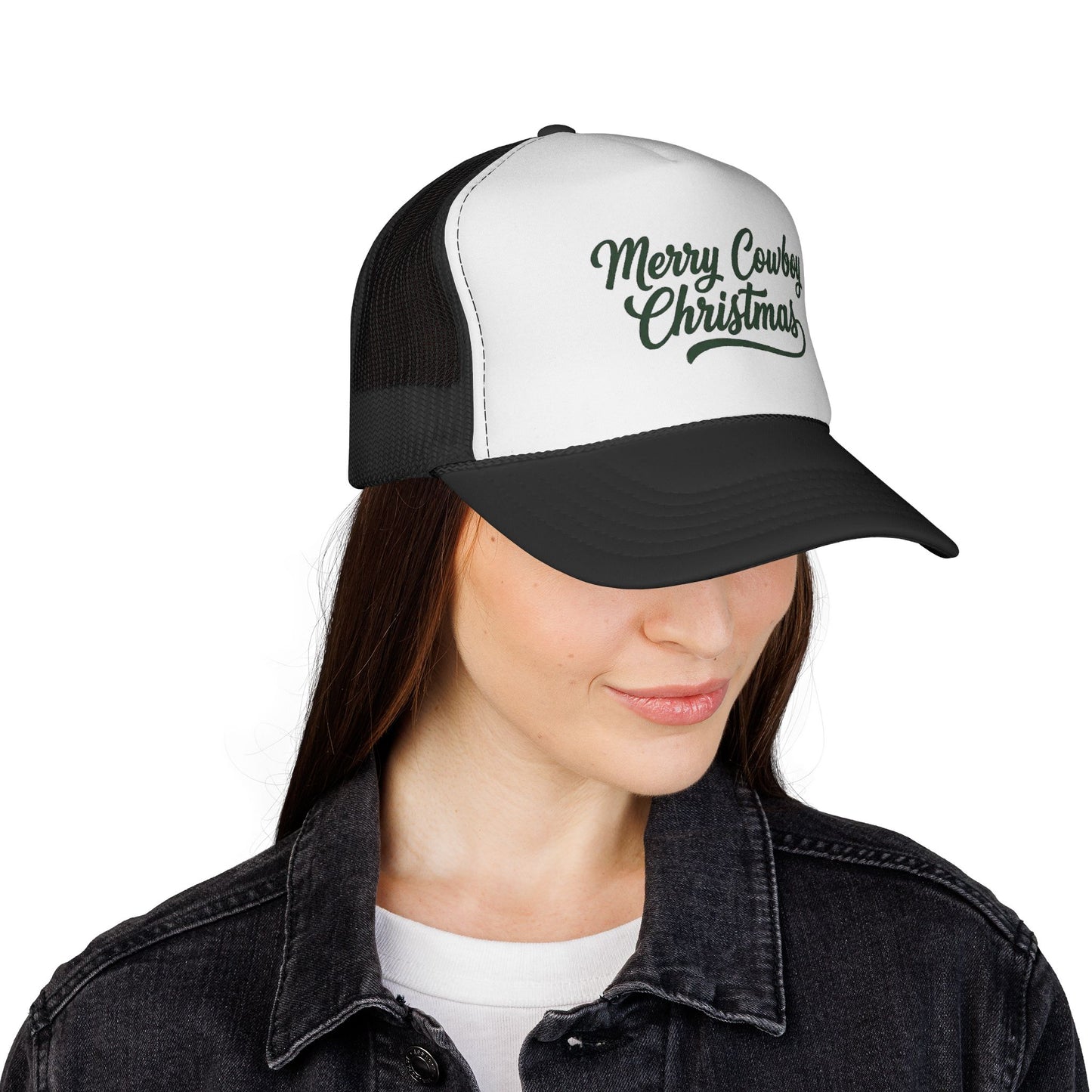 Merry Cowboy Christmas — Forest Green Trucker Hat (Holiday Limited Edition)